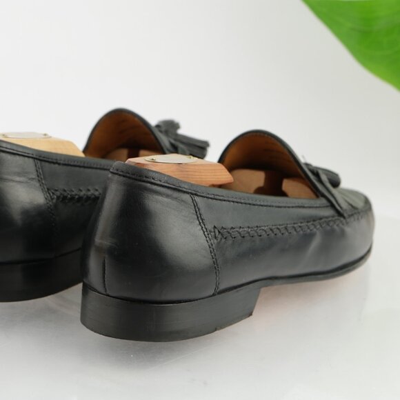 Johnston Murphy Mens Loafer Size 10 M Black Calfskin Leather Tasseled Dress Shoe main image 12
